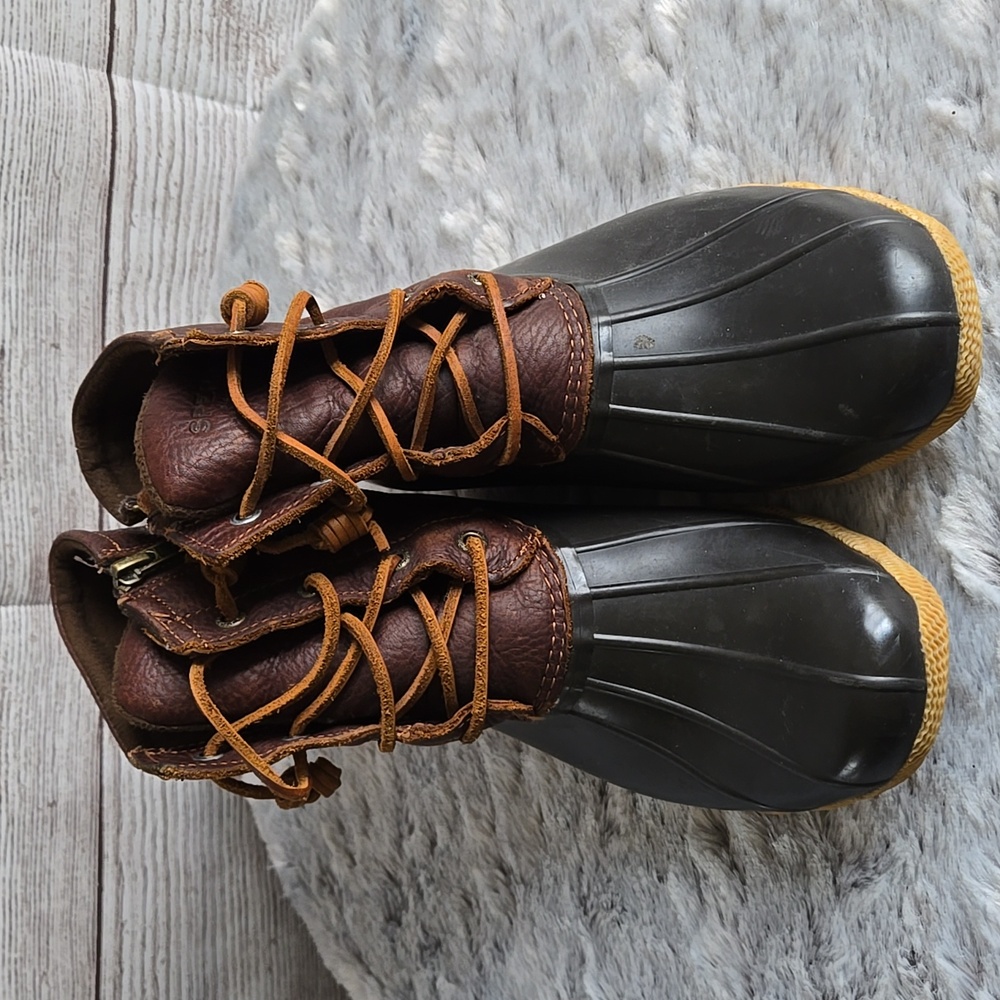 Sperry Brown Leather Duck Boots, Womens Size 8.5 - Picture 8 of 9
